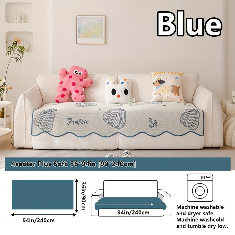 2025 New Cute Cartoon Cool Sofa Cushion, Sofa Protector, Suitable for Spring And Summer, High-End Light Luxury Modern Minimalist Ins Style, Pet-Friendly, Ideal for Office Bedroom Home Carpet Decoration