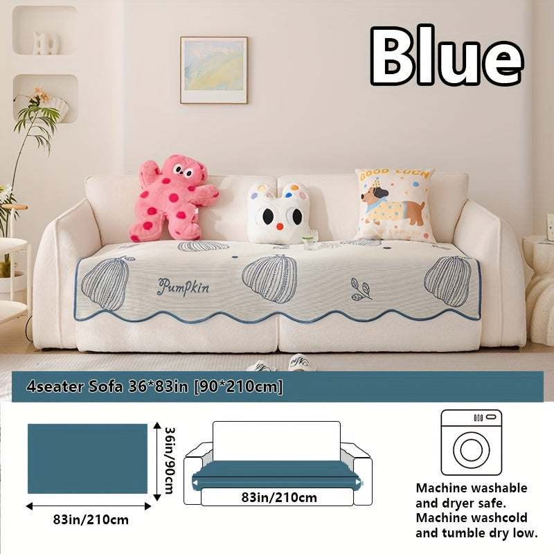 2025 New Cute Cartoon Cool Sofa Cushion, Sofa Protector, Suitable for Spring And Summer, High-End Light Luxury Modern Minimalist Ins Style, Pet-Friendly, Ideal for Office Bedroom Home Carpet Decoration