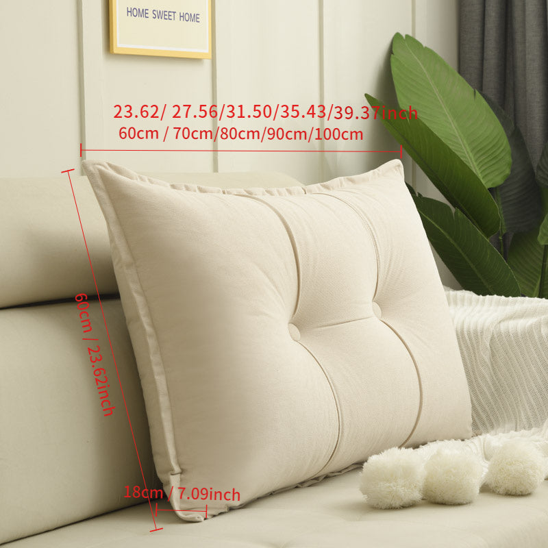 This Luxurious New Style of Casual Sofa Cushion Comes in 5 Color Options. It Features a Solid Color with Stitched Design, Providing Soft And Fluffy Support for Your Back And Waist. Durable And Long-Lasting