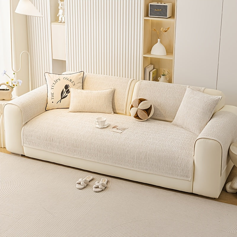1 Elegant Vintage Sofa Cushion, a Soft and Comfortable Sofa Protector, Pet-friendly, Suitable for All Seasons, Perfect for Bedroom, Office, and Living Room Home Decor