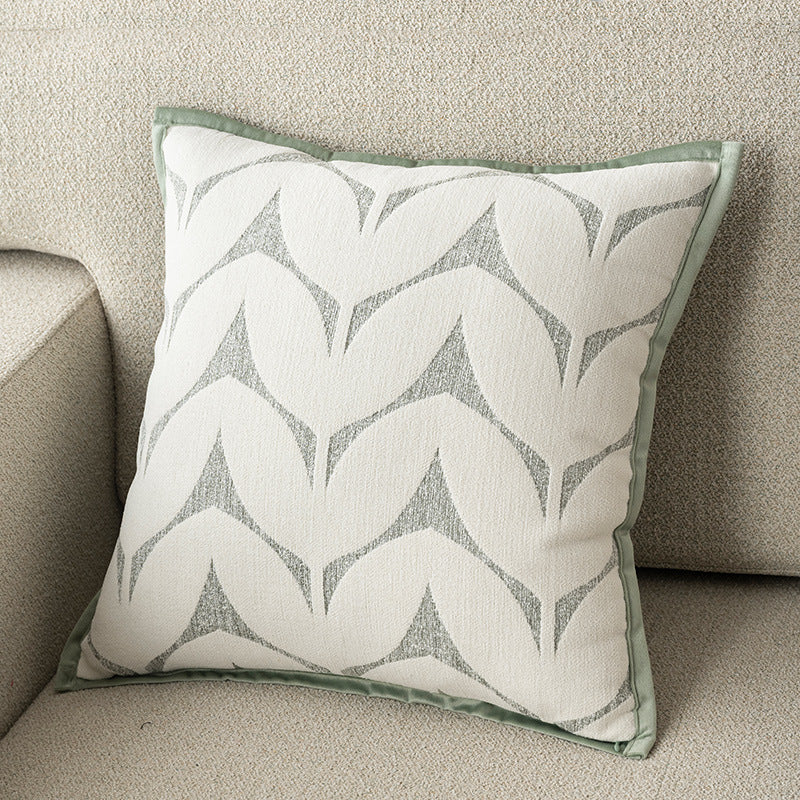 Nordic Minimalist Square Pillow Cover with Insert, Handcrafted Embroidery, New Ins Style, Luxury Sofa Cushion, Fresh And Easy Office Pillow