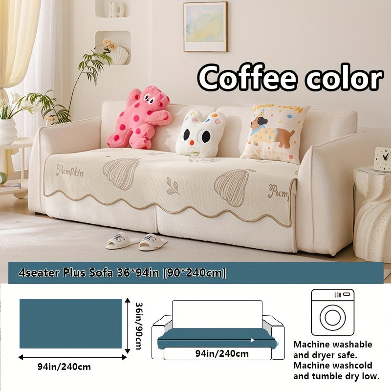 2025 New Cute Cartoon Cool Sofa Cushion, Sofa Protector, Suitable for Spring And Summer, High-End Light Luxury Modern Minimalist Ins Style, Pet-Friendly, Ideal for Office Bedroom Home Carpet Decoration