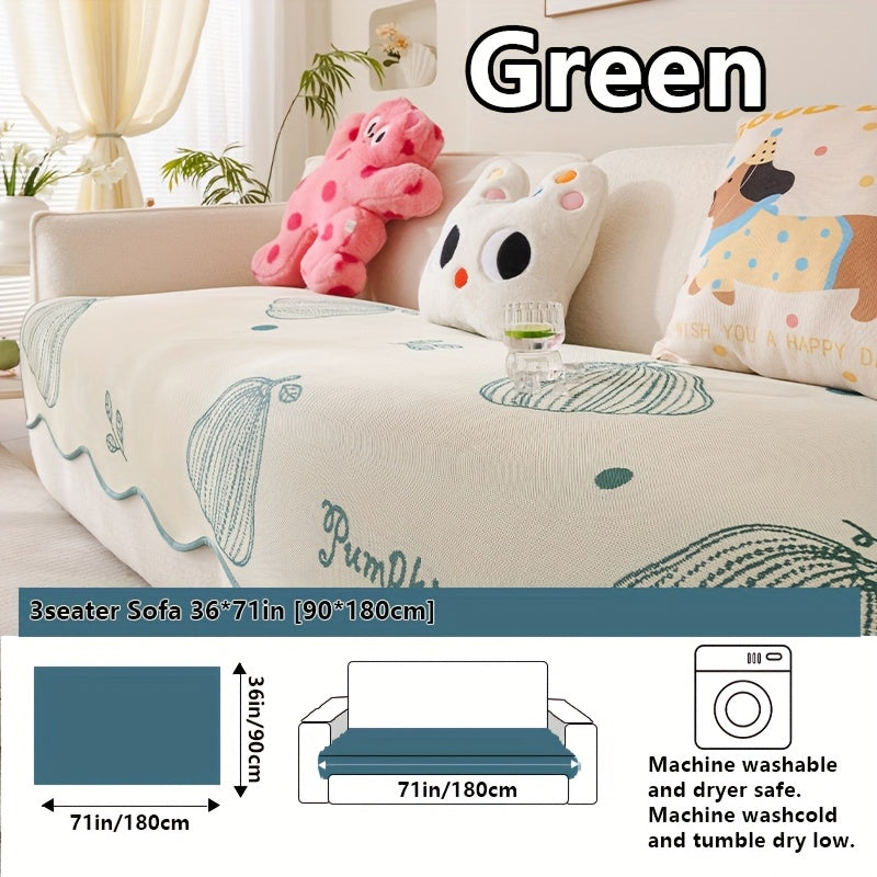 2025 New Cute Cartoon Cool Sofa Cushion, Sofa Protector, Suitable for Spring And Summer, High-End Light Luxury Modern Minimalist Ins Style, Pet-Friendly, Ideal for Office Bedroom Home Carpet Decoration