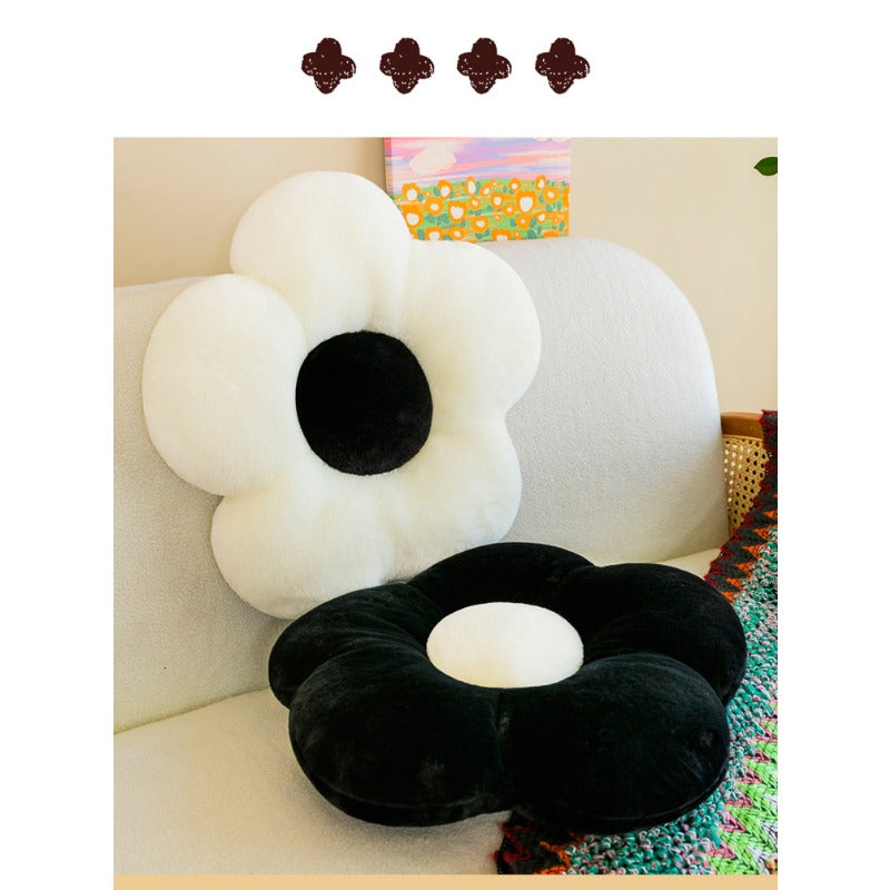 Sunflower Throw Pillow for Sofa in Living Room, Flower-shaped Cushion for Armchair, Headrest Cushion for Bed, Window Sill French-style Throw Pillow.