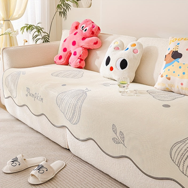 2025 New Cute Cartoon Cool Sofa Cushion, Sofa Protector, Suitable for Spring And Summer, High-End Light Luxury Modern Minimalist Ins Style, Pet-Friendly, Ideal for Office Bedroom Home Carpet Decoration