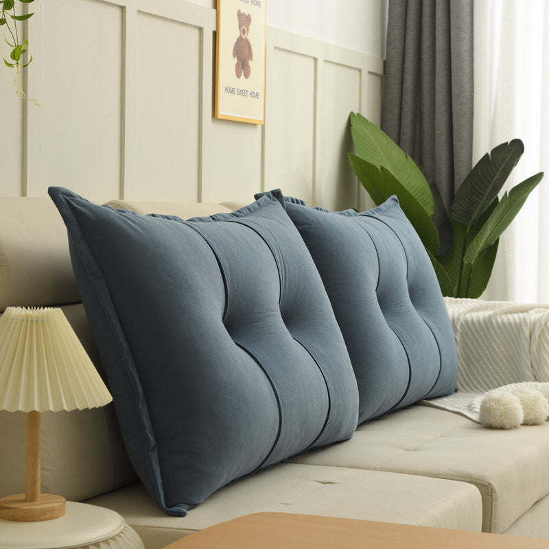 This Luxurious New Style of Casual Sofa Cushion Comes in 5 Color Options. It Features a Solid Color with Stitched Design, Providing Soft And Fluffy Support for Your Back And Waist. Durable And Long-Lasting