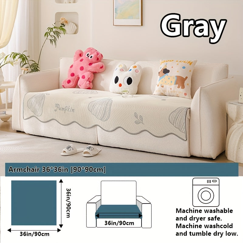 2025 New Cute Cartoon Cool Sofa Cushion, Sofa Protector, Suitable for Spring And Summer, High-End Light Luxury Modern Minimalist Ins Style, Pet-Friendly, Ideal for Office Bedroom Home Carpet Decoration