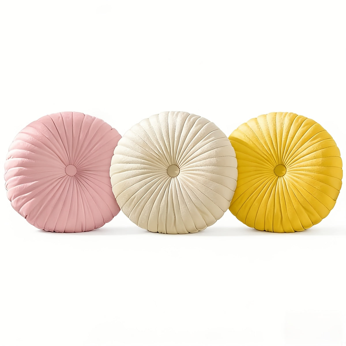 1pc Pink Round Throw Pillow, Nordic Modern Style, Simple Design, Sofa, Bed, Floating, Chair Cushion, Durable and Easy to Take Care Of, Bay Window Floor Seat Futon Decoration, First Choice for Gifts