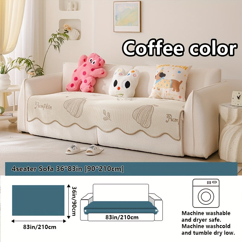 2025 New Cute Cartoon Cool Sofa Cushion, Sofa Protector, Suitable for Spring And Summer, High-End Light Luxury Modern Minimalist Ins Style, Pet-Friendly, Ideal for Office Bedroom Home Carpet Decoration