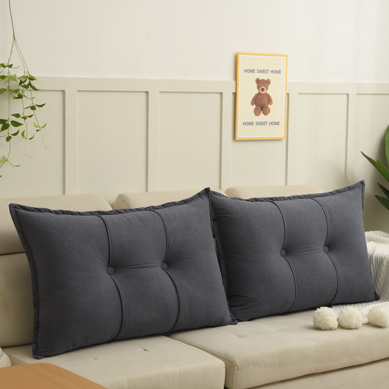 This Luxurious New Style of Casual Sofa Cushion Comes in 5 Color Options. It Features a Solid Color with Stitched Design, Providing Soft And Fluffy Support for Your Back And Waist. Durable And Long-Lasting