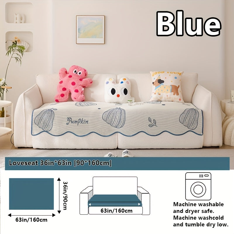 2025 New Cute Cartoon Cool Sofa Cushion, Sofa Protector, Suitable for Spring And Summer, High-End Light Luxury Modern Minimalist Ins Style, Pet-Friendly, Ideal for Office Bedroom Home Carpet Decoration