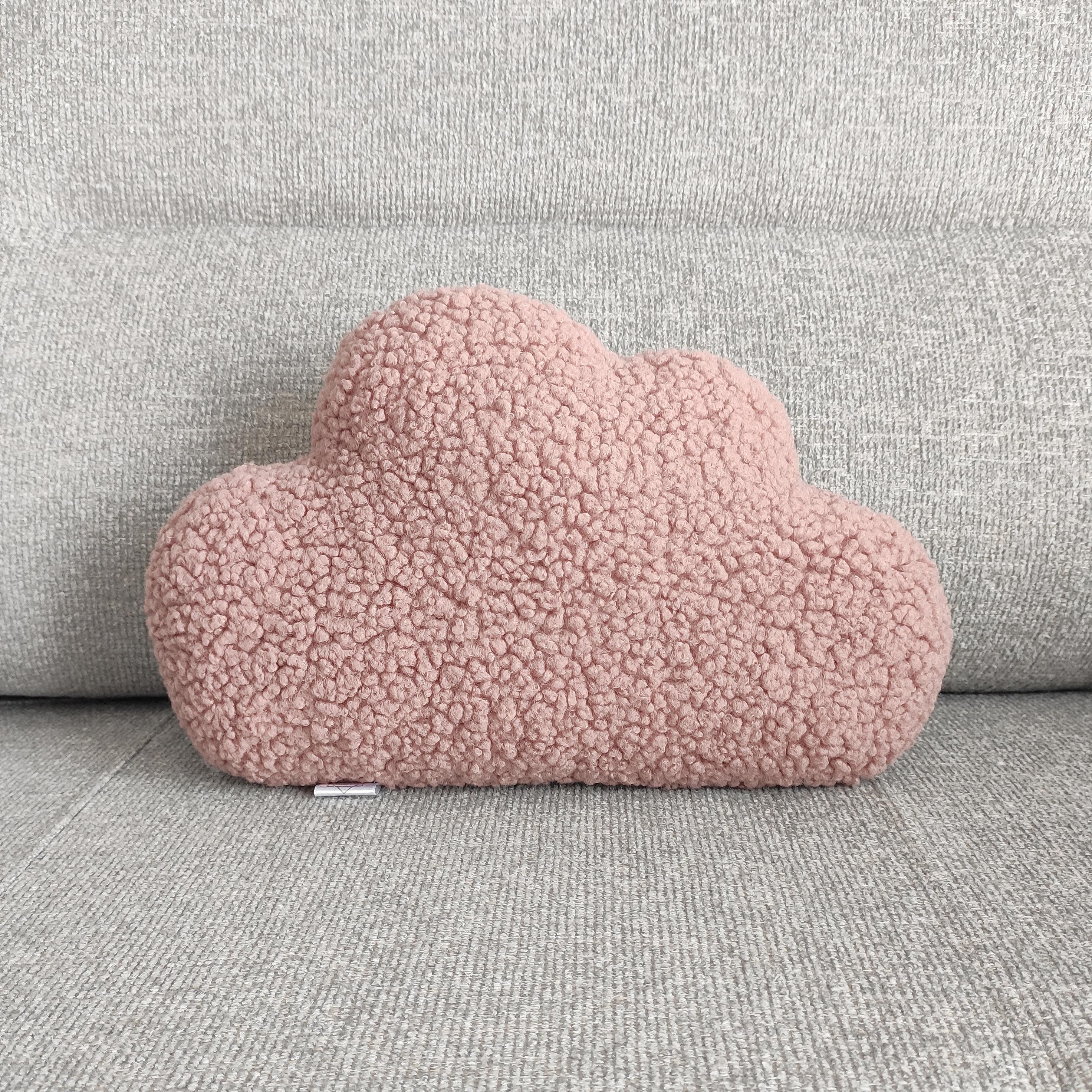 Handmade Teddy Cloud Pillow: Plush Baby Nursery Decor