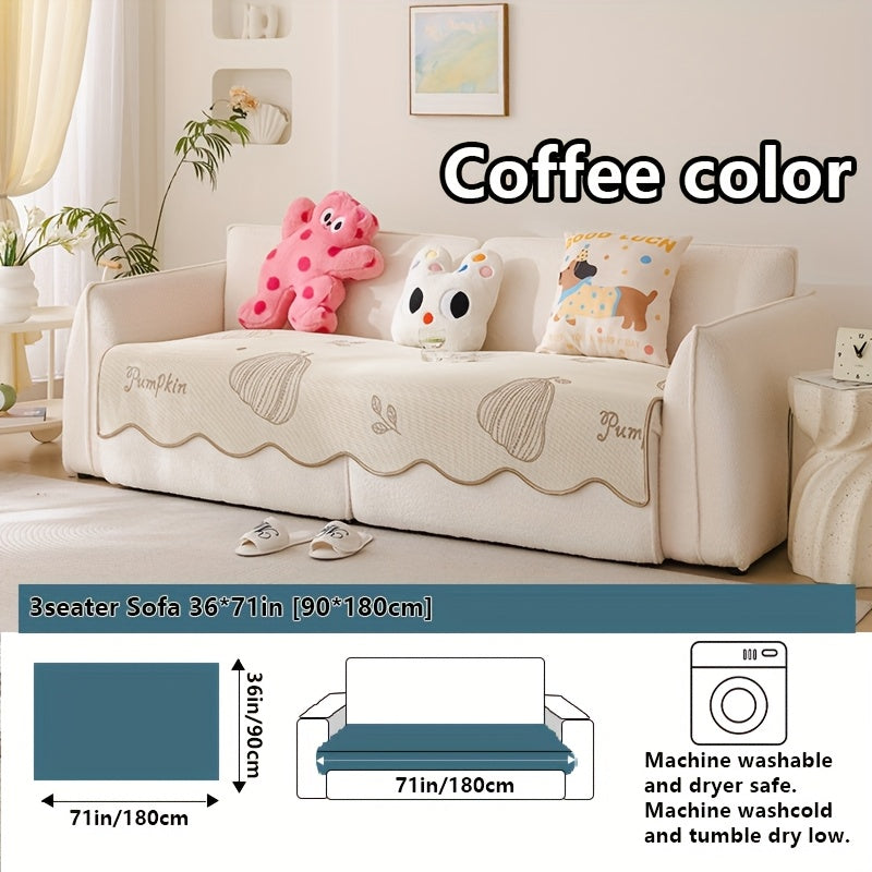 2025 New Cute Cartoon Cool Sofa Cushion, Sofa Protector, Suitable for Spring And Summer, High-End Light Luxury Modern Minimalist Ins Style, Pet-Friendly, Ideal for Office Bedroom Home Carpet Decoration