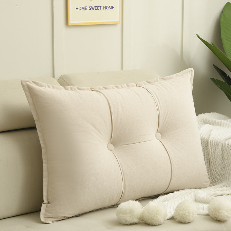 This Luxurious New Style of Casual Sofa Cushion Comes in 5 Color Options. It Features a Solid Color with Stitched Design, Providing Soft And Fluffy Support for Your Back And Waist. Durable And Long-Lasting