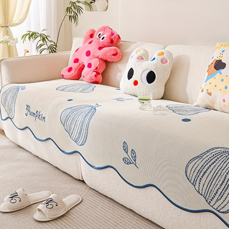 2025 New Cute Cartoon Cool Sofa Cushion, Sofa Protector, Suitable for Spring And Summer, High-End Light Luxury Modern Minimalist Ins Style, Pet-Friendly, Ideal for Office Bedroom Home Carpet Decoration