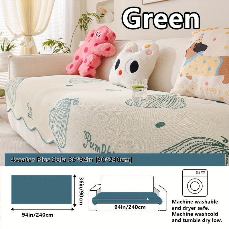 2025 New Cute Cartoon Cool Sofa Cushion, Sofa Protector, Suitable for Spring And Summer, High-End Light Luxury Modern Minimalist Ins Style, Pet-Friendly, Ideal for Office Bedroom Home Carpet Decoration