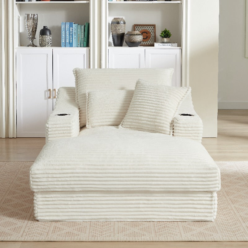 47.24 Inch Modern Comfortable Cushioned Compression Sofa with Unique Cushion Design, Lounge Chair for Living Room, Bedroom, Apartment, Office, White, Comfortable Backrest Sofa, Modern Minimalist Style, Suitable for Bedroom, Living Room