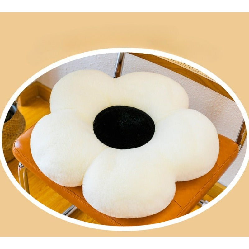 Sunflower Throw Pillow for Sofa in Living Room, Flower-shaped Cushion for Armchair, Headrest Cushion for Bed, Window Sill French-style Throw Pillow.