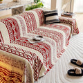 A Geometric Striped Sofa Cover in Bohemian Style, Pet-Friendly, Soft And Comfortable, Suitable for Decorating Bedrooms, Living Rooms, Offices, And Other Settings