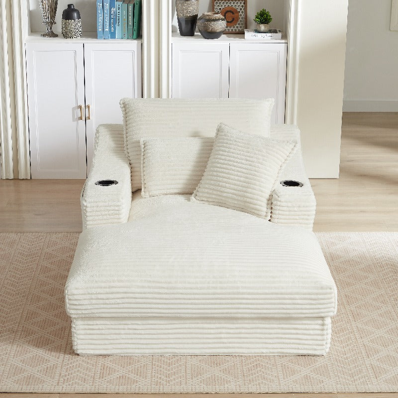 47.24 Inch Modern Comfortable Cushioned Compression Sofa with Unique Cushion Design, Lounge Chair for Living Room, Bedroom, Apartment, Office, White, Comfortable Backrest Sofa, Modern Minimalist Style, Suitable for Bedroom, Living Room