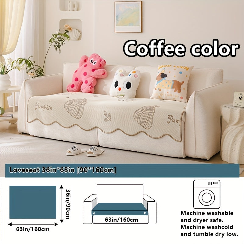2025 New Cute Cartoon Cool Sofa Cushion, Sofa Protector, Suitable for Spring And Summer, High-End Light Luxury Modern Minimalist Ins Style, Pet-Friendly, Ideal for Office Bedroom Home Carpet Decoration