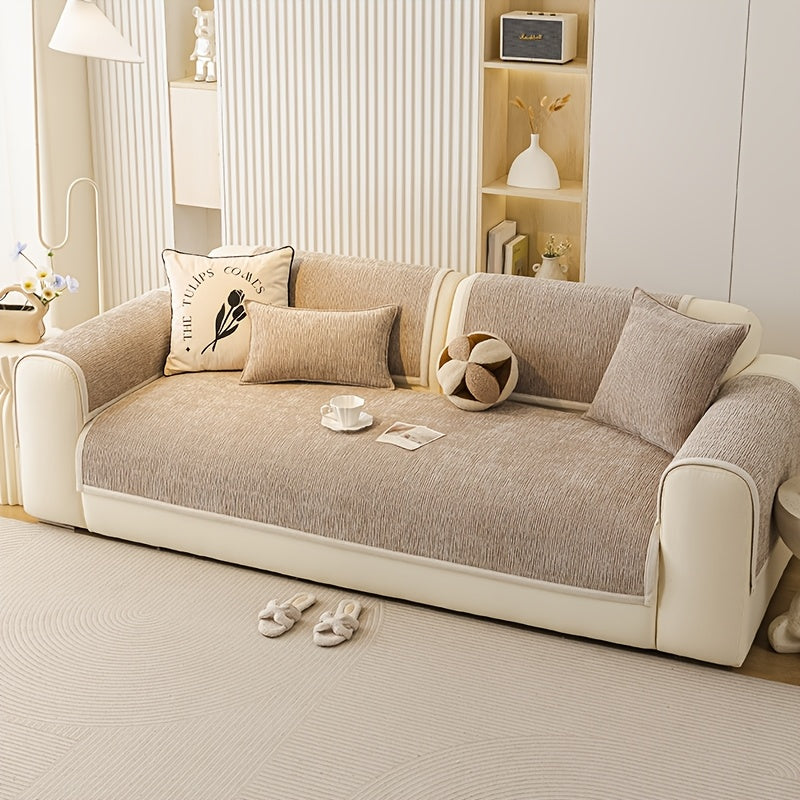 1 Elegant Vintage Sofa Cushion, a Soft and Comfortable Sofa Protector, Pet-friendly, Suitable for All Seasons, Perfect for Bedroom, Office, and Living Room Home Decor